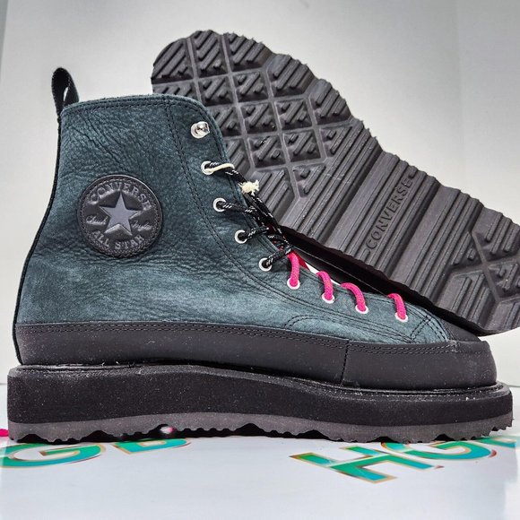 Converse Other - Converse Chuck Taylor Crafted Leather Terrain Boot Black 173213C Hiking